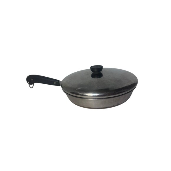 1801 Revere Ware Vintage Copper Bottom 10 Inch Skillet Clinton ILL, USA 88